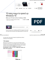 10 Ways To Speed Up Windows 10 PDF