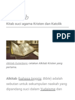 Alkitab - Wikipedia Bahasa Indonesia, Ensiklopedia Bebas PDF