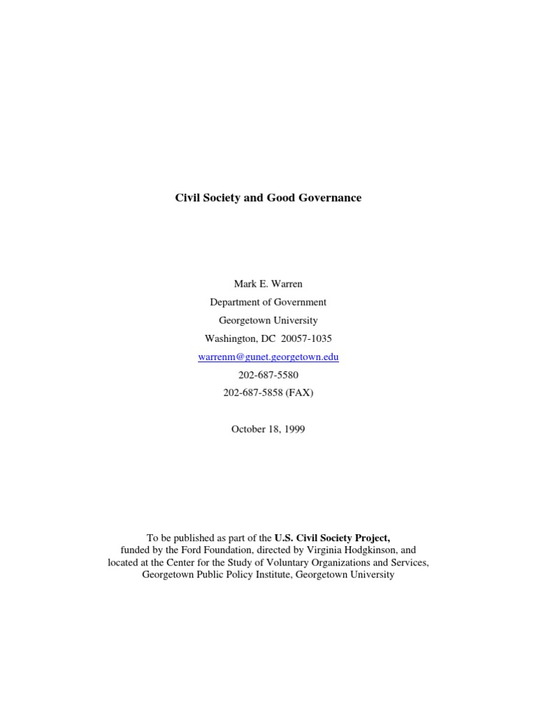 Civil Society | PDF | Politics | Social Science
