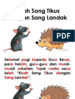 Kisah Sang Tikus Dengan Sang Landak