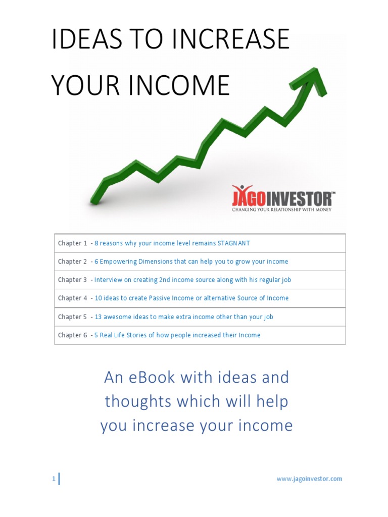 Increase Your Income: Key Strategies | PDF | Stocks | Reason