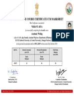 Academic Writing Certificate Vikrant Arya PDF