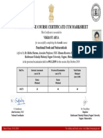 Functional Food Certificate Vikrant Arya PDF