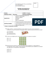 diagnostico 4° taller matematica