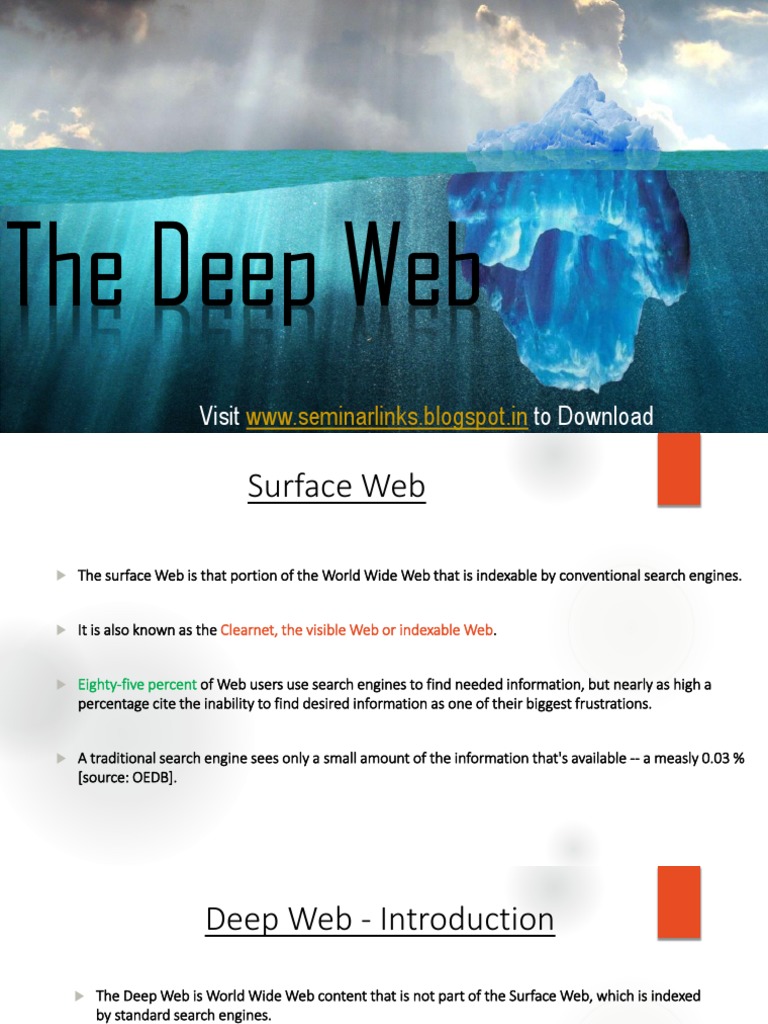 The Deep Web | PDF | Tor (Anonymity Network) | World Wide Web