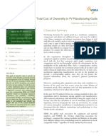 Total Cost of Ownership in PV Manufacturing - Guide