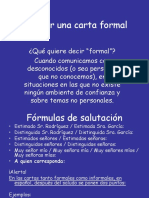 Escribir Una Carta Formal