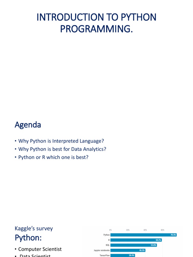 Presentation Python | PDF | Data Analysis | Python (Programming Language)