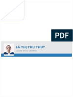 Customer Service Sale Admin La Thi Thu Thuy CVHay VN PDF