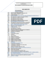 ÍNDICE DOSSIER DE CALIDAD DE Montaje