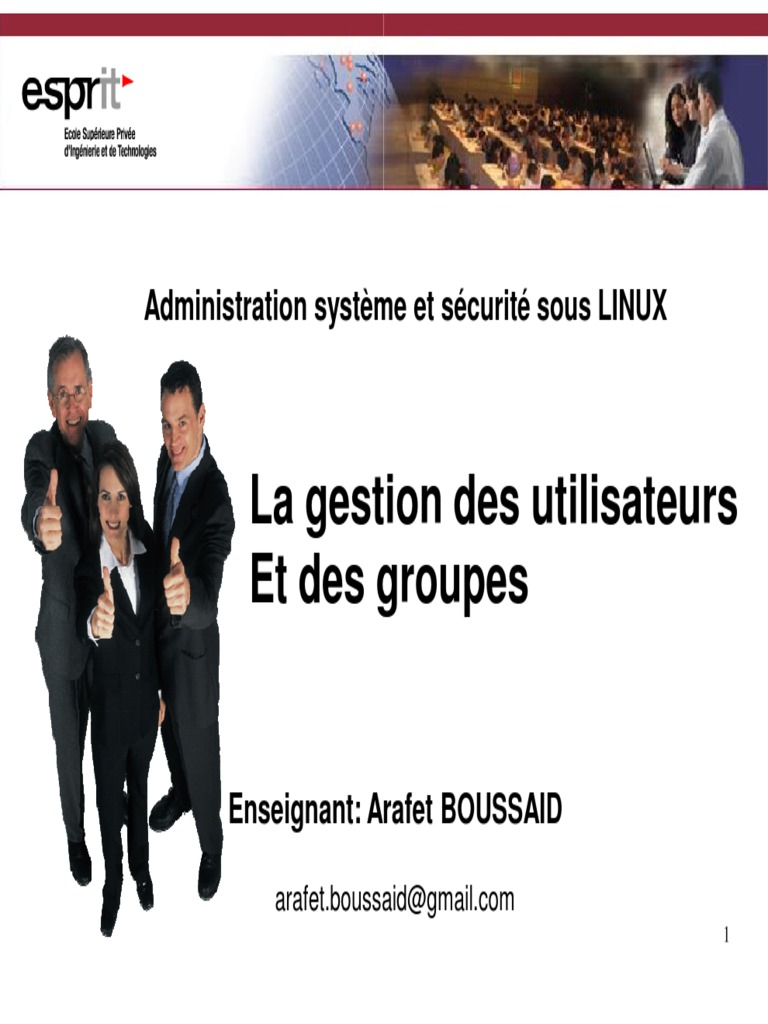 La Gestion Des Utilisateurs PDF | PDF | Business