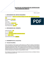 FORMATO Solicitud Contratación Asignación Directa