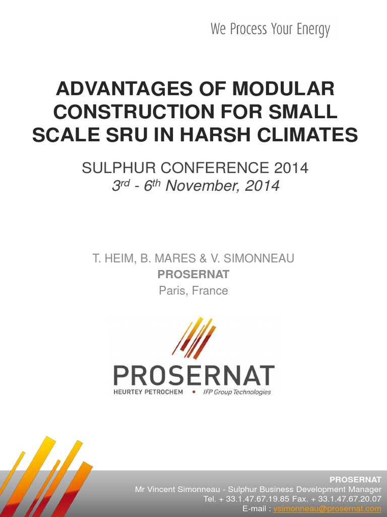 Modular SRU Solutions for Harsh Climates | PDF | Heat Transfer | Furnace