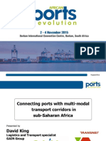 Connecting Ports With Multi Modal Transport Corridors in Sub Saharan Africa