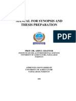 Manual For Synopsis and Thesis Preparation PDF