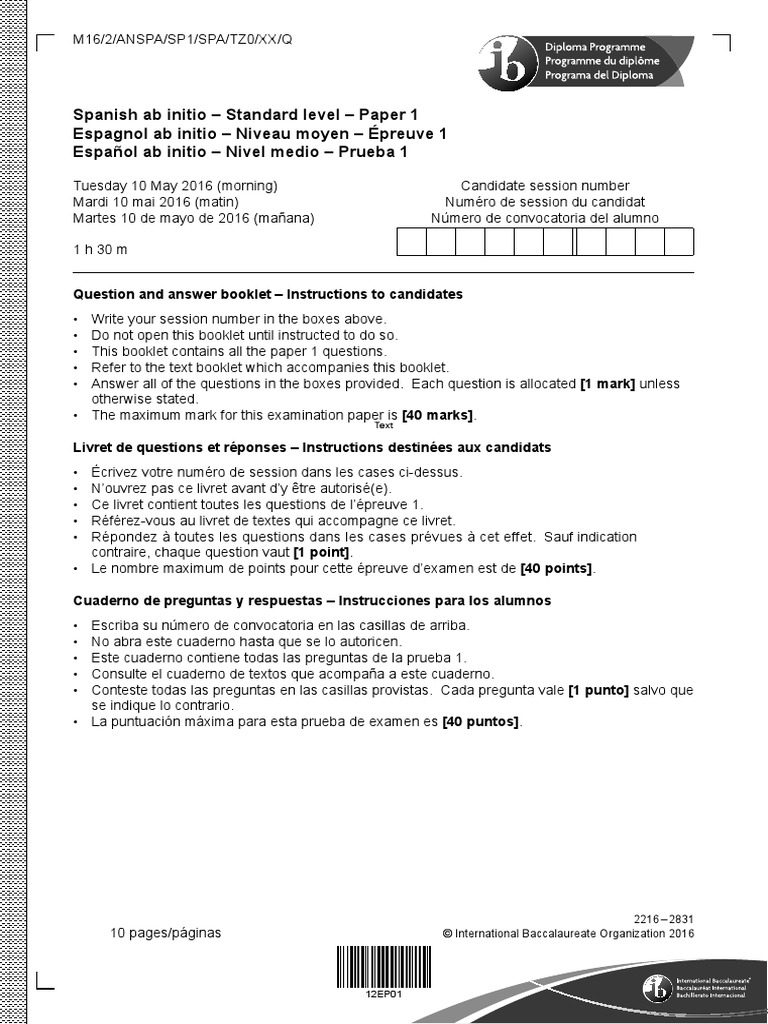 Spanish_ab_initio_paper_1__question_booklet_SL_Spanish