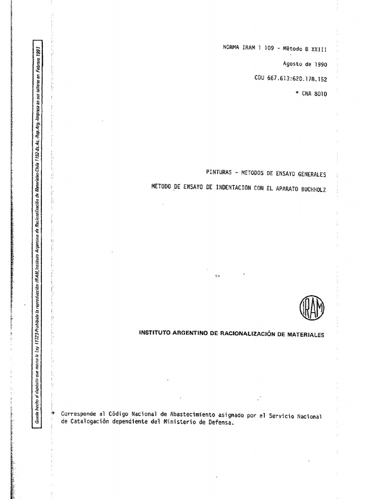 Iram 1109 | PDF