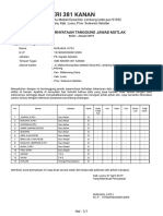 Surat Pernyataan Kepala Sekolah SDN 381 Kanan