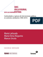 Lattuada Et Al - Desarrollo Rural Argentina 1984-2014 PDF