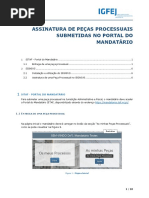 IGFEJ-SITAF-SIGNIUS-Manual de Utilização de Entrega de Peça Processual pelo Mandatários