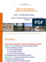 IDP Course - Block 4.2 - Drainage - Surface and Subsurface Drainage