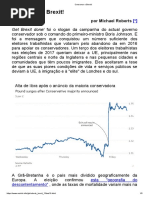 Consumar o Brexit!