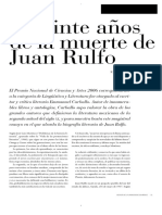 Carballo, Enmanuel - A Veinte Años de La Muerte de Juan Rulfo