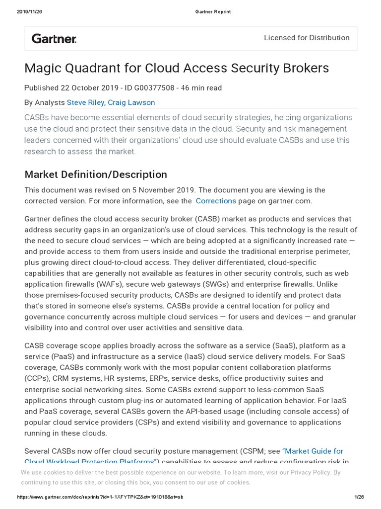 Gartner_MQ_CASB_2019.pdf Software As A Service Cloud Computing