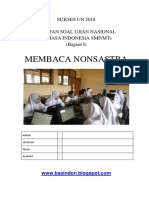 LATIHAN UN BINDO SMP-MTS 2018 (Bag. 1 Membaca Nonsastra)