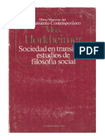 Hokheimer Max - Sociedad en Transicion Estudios de Filosofìa Social PDF