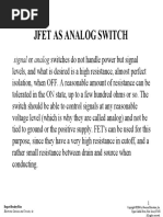 Chapter 1 JFET As A Switch