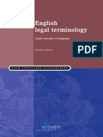 English Legal Terminology - Legal Concepts in Language