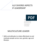 Culturally Diverse Aspects of Leadership