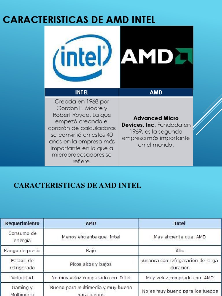 Amd y Intel | PDF | Juegos y actividades | Informática