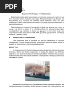 Carbohydrate Identification Tests Guide | PDF | Carbohydrates | Hydrolysis