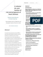 Mean platelet volume as diagnostic and therapeutic marker of risk and prognosis of heart disease _ Italian Journal of Medicine