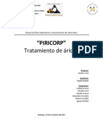 PIRICORP Proyecto Concentración de Minerales.