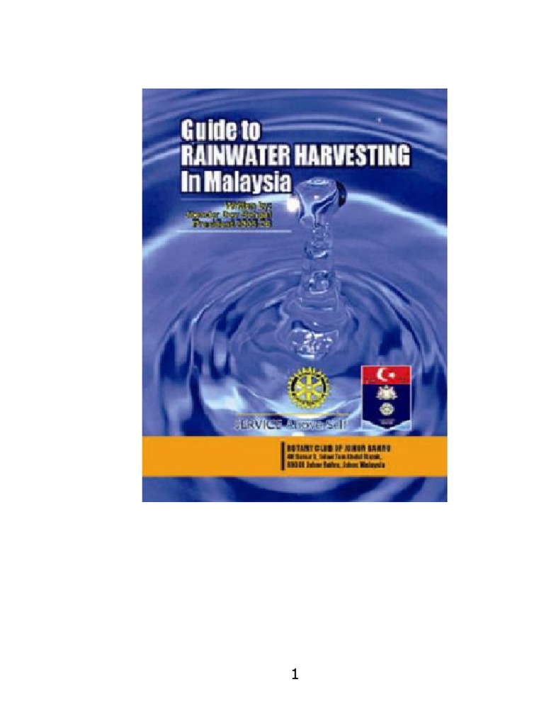A Guide To Rainwater Harvesting Malaysia PDF | PDF | Rain | Water