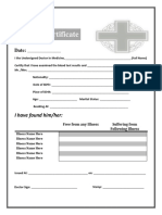 Simple Medical Certificate Template