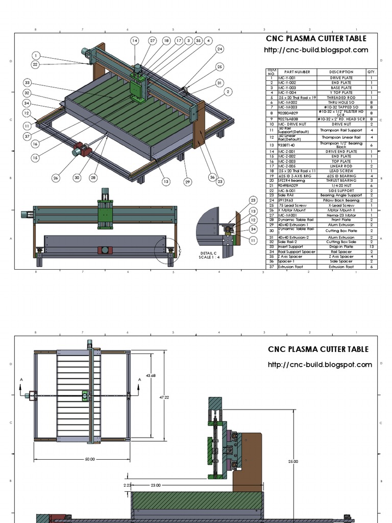 CncBuild 2x4 CNC Plasma Free Plans PDF Numerical Control Screw