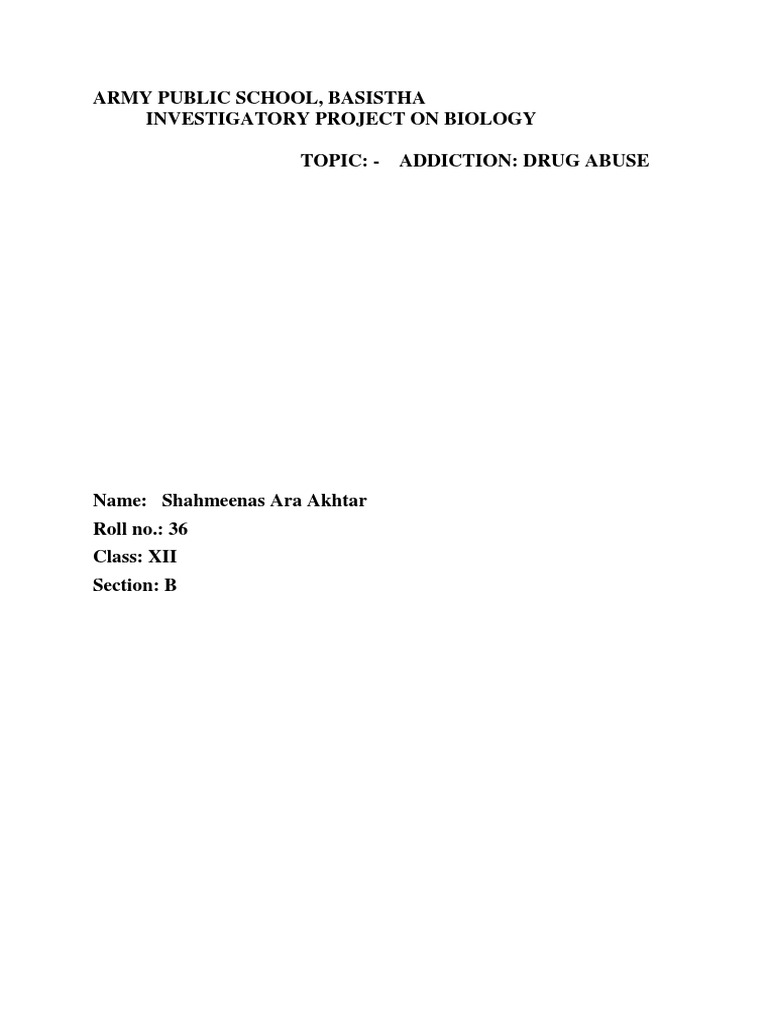 Drug Addiction PDF | PDF | Substance Dependence | Alcoholism