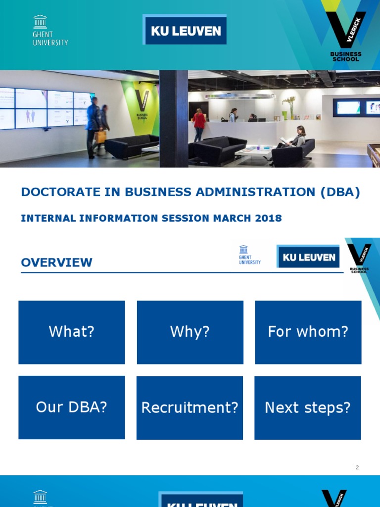 Slides Information Session DBA PDF | PDF | Master Of Business ...