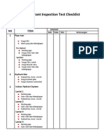 Fire Hydrant Inspection Test Checklist