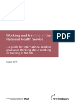 Working and Training in The National Health Service - A Guide For IMGs FINAL