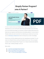 What Is The Shopify Partner Program