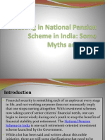 Investing in National Pension Scheme in India - Some Myths and Facts