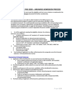 PHD Areawise Process 2020 PDF