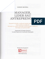 Manager, Lider Sau Antreprenor - Dorin Bodea