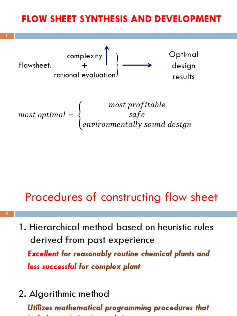 Flowsheet Development in Chemical Engineering | PDF | Chemical Reactor ...