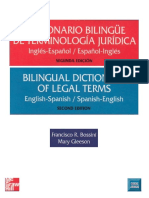 Diccionario Juridico Bilingue Ingles Espanol